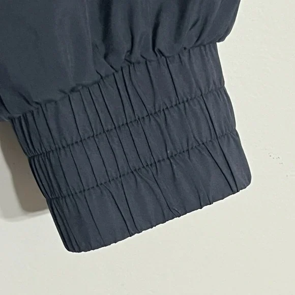 Victoria Secret PINK Jacket Wind Breaker X Blue & White Hooded Zip Up XS/S - Picture 5 of 13